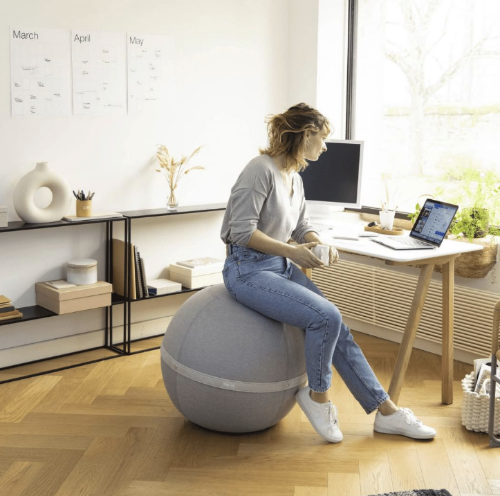télétravailler chaise ergonomique alternative avis siège ballon yoga bureau posture correction