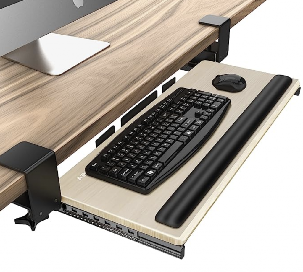 avis comment cacher clavier bureau gagner de la place bois métallique solide bontec